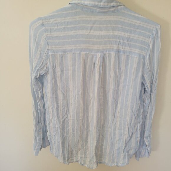 BP Women’s Light Blue Striped Button-Down Top – Size XXS (EUC) - Picture 3 of 5